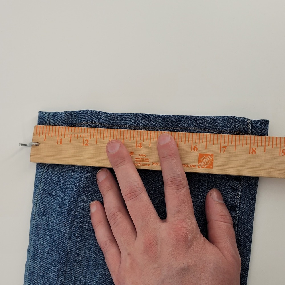 Pilcro The Demilune Boot Jeans Womens 27 Blue Denim Bootcut Anthropologie - Picture 7 of 8